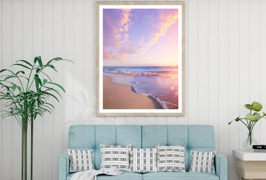 Stunning Sea Sunset Scenery View Home Decor Premium Quality Poster Print Choose Your Sizes