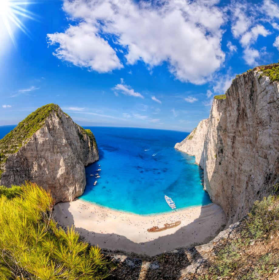 Square Canvas Mediterranean Sea Cliffs View Photograph High Quality Print 100% Australian Made