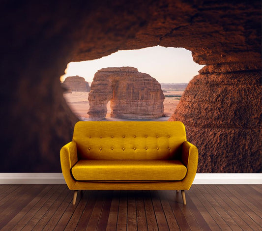 Wallpaper Murals Peel and Stick Removable Rock Cave Scenery High Quality