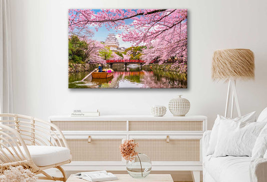 Bella Home Japan at Himeji Castle in Spring Season Print Canvas Ready to hang