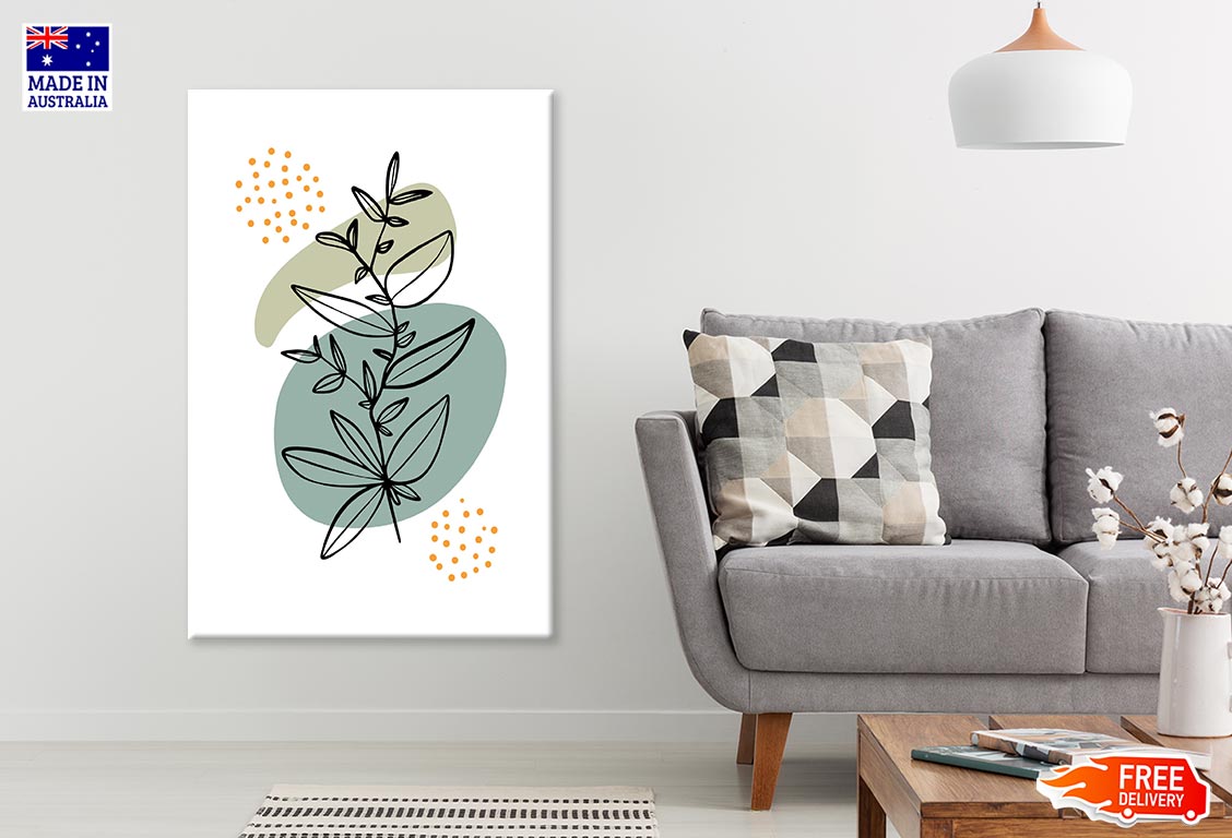 Plant Line Art Design Print 100% Australian Made
