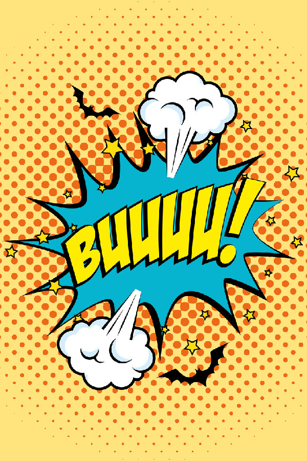 BUUUU! Chat Bubble Illustration Print 100% Australian Made