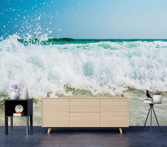Wallpaper Murals Peel and Stick Removable Stunning Beach Wave High Quality