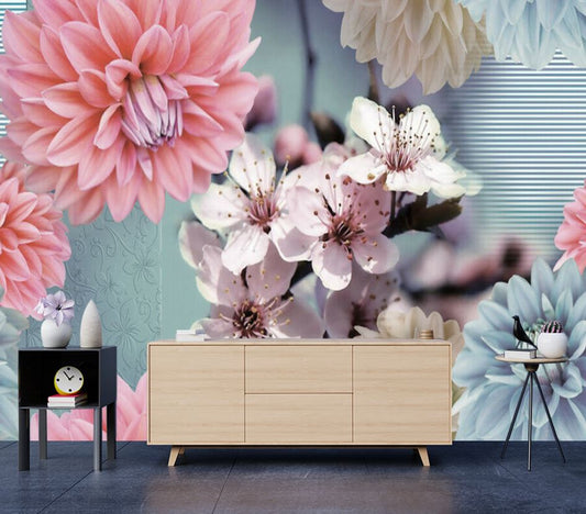 Wallpaper Murals Peel and Stick Removable Flower Abstract Photograph High Quality