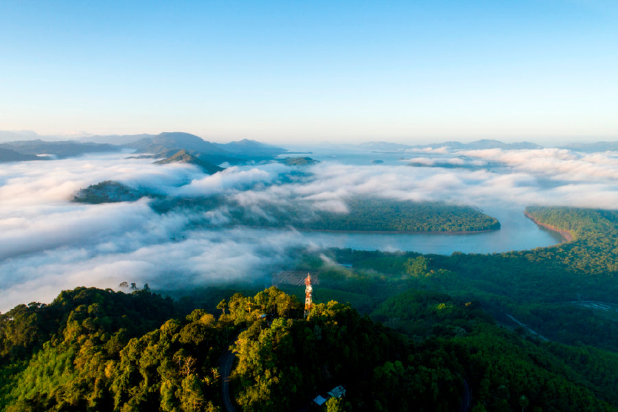 Bella Home Sunset & Sunrise in Thailand Print Canvas Ready to hang