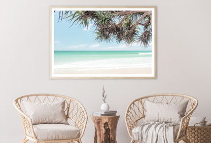 Trees & Sea Cloudy Sky View Home Decor Premium Quality Poster Print Choose Your Sizes