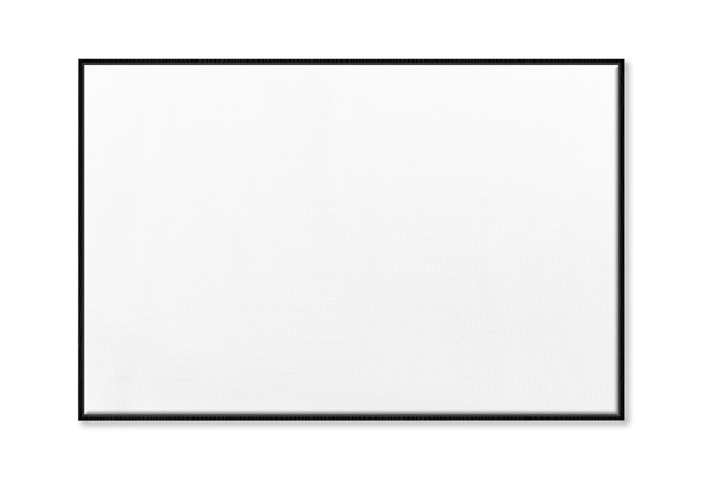 Stretched Blank Canvas with Floating Frame 100% Cotton for Acrylic Black