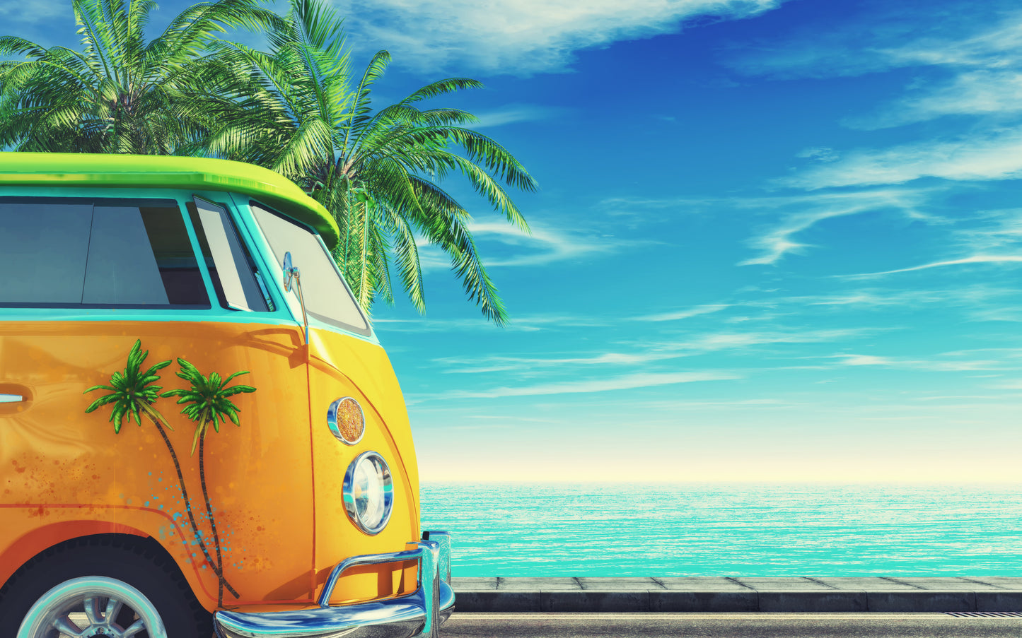 Volkswagen Van on Beach Photograph Print 100% Australian Made