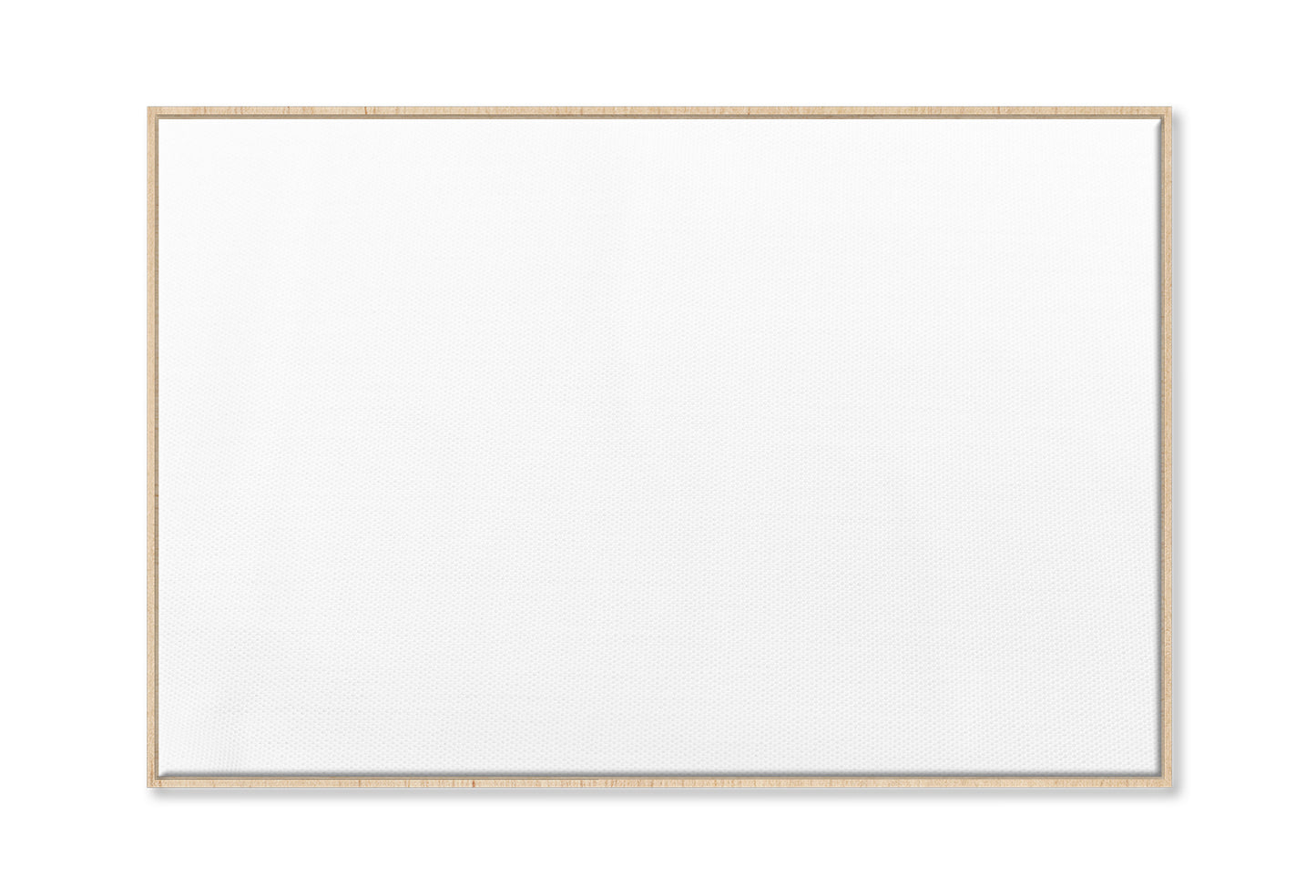 Stretched Blank Canvas with Floating Frame 100% Cotton for Acrylic Oak