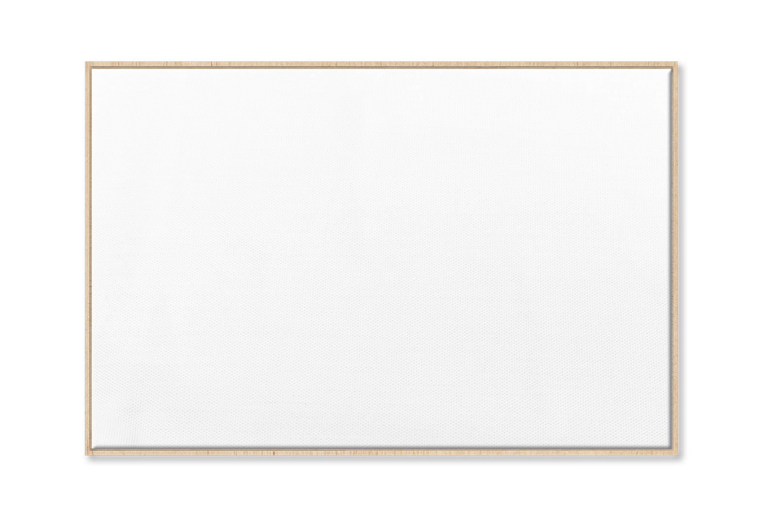 Stretched Blank Canvas with Floating Frame 100% Cotton for Acrylic Oak