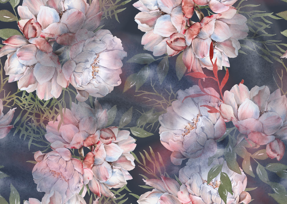 Colorful Flowers Watercolor Painting Home Decor Premium Quality Poster Print Choose Your Sizes