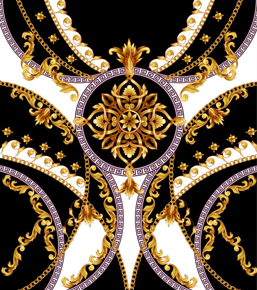 Square Canvas Black & Gold Abstract Design High Quality Print 100% Australian Made