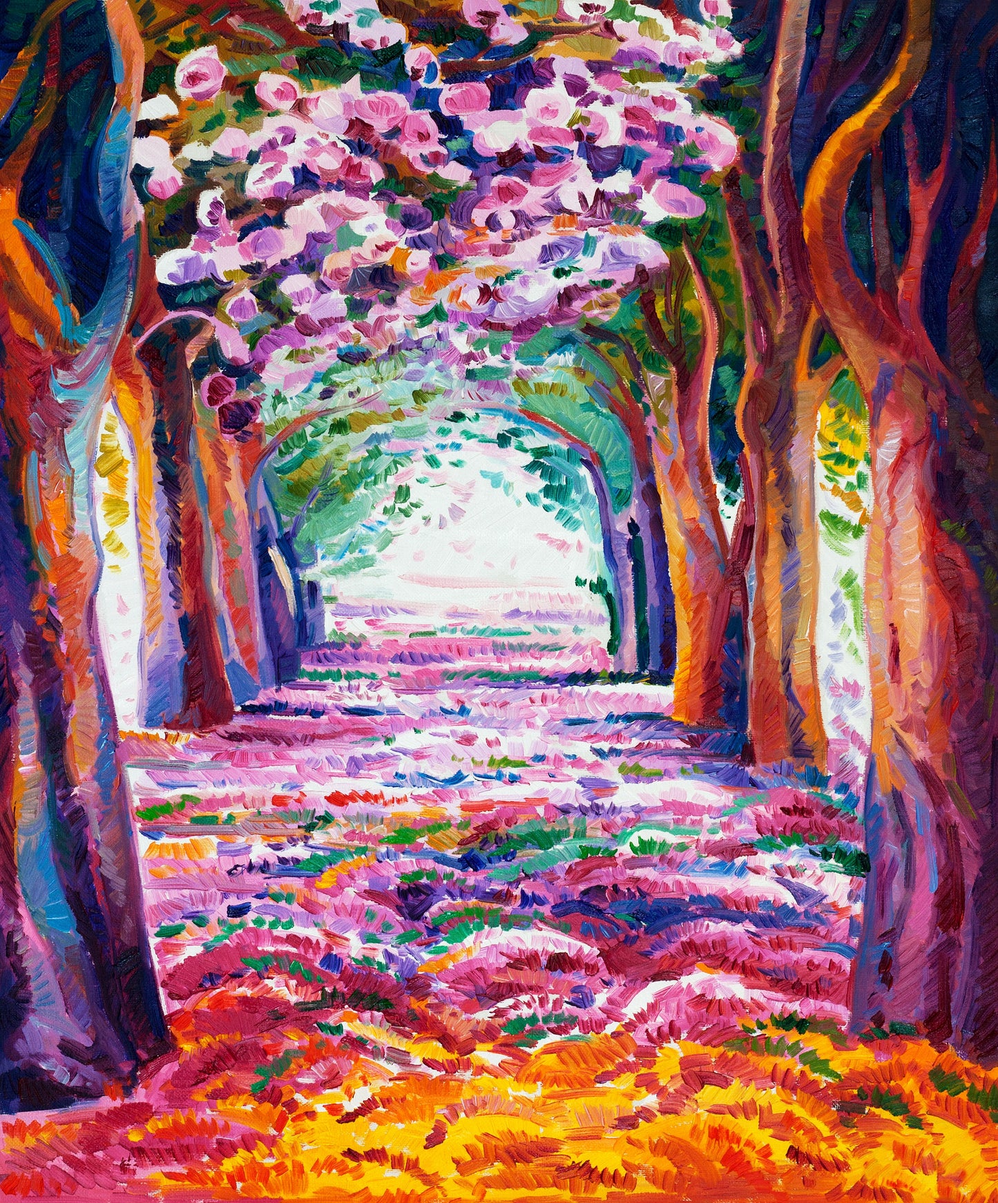 Trees & Flowers Watercolor Painting Print 100% Australian Made