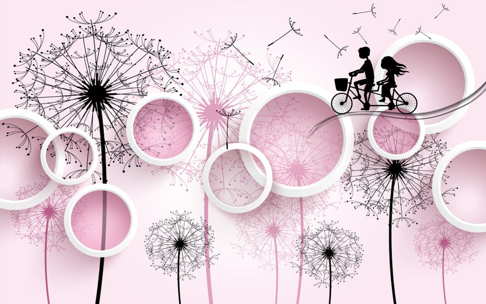 Dandelion Flowers 3D Vector Art Home Decor Premium Quality Poster Print Choose Your Sizes