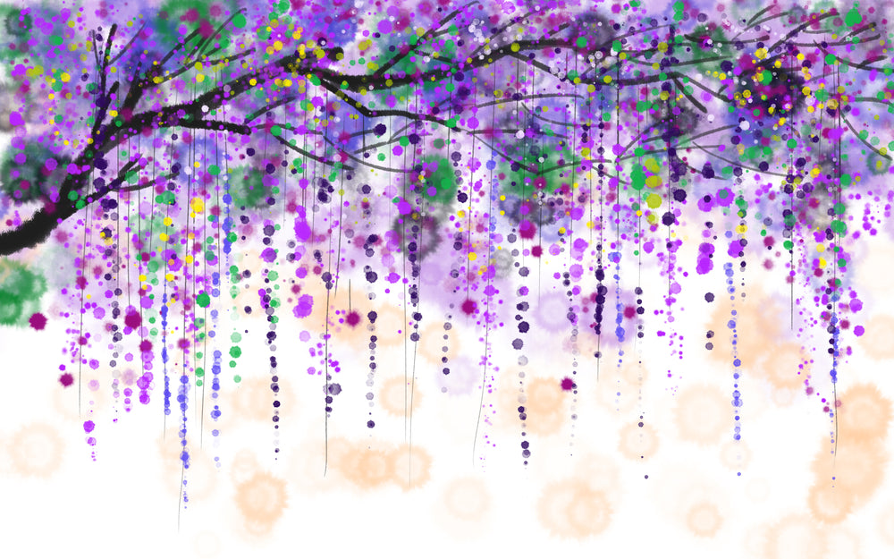 Colorful Floral Tree Painting Home Decor Premium Quality Poster Print Choose Your Sizes