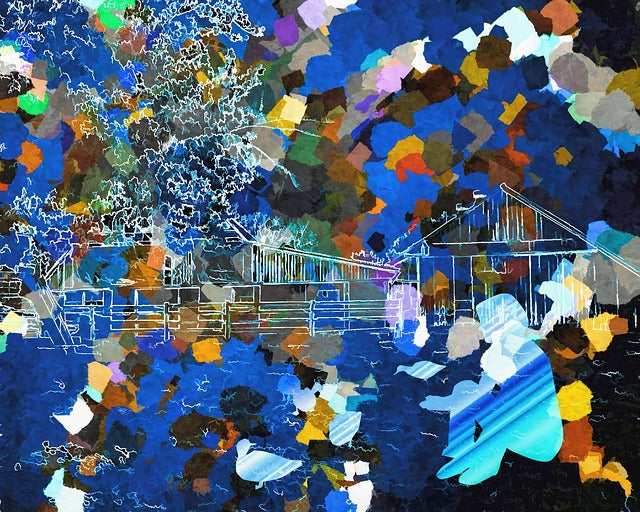 Multicolor Abstract Design Print 100% Australian Made