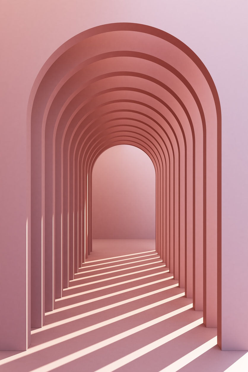 Arch Shaped Hallway Photograph Print 100% Australian Made