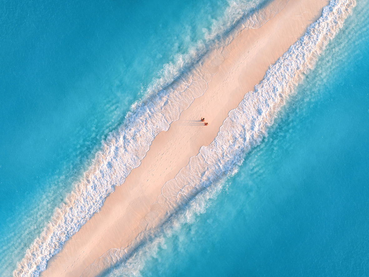 Sea Aerial Scenery Photograph Print 100% Australian Made