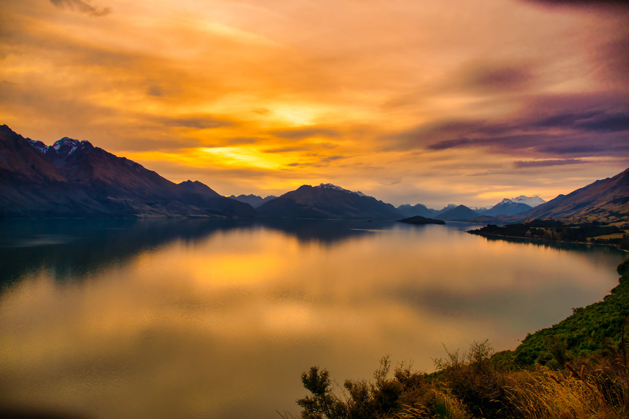 Lake Sunset Scenery Photograph Print 100% Australian Made