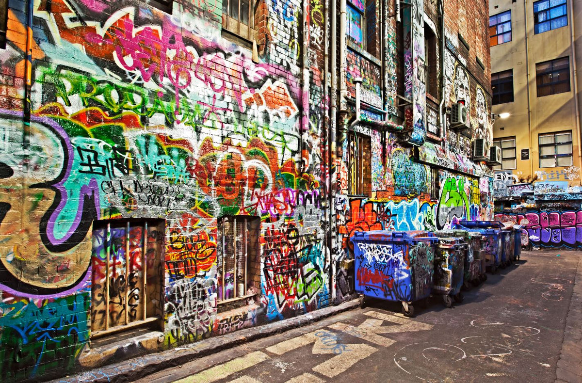 Wall Graffiti Art Photograph Home Decor Premium Quality Poster Print Choose Your Sizes