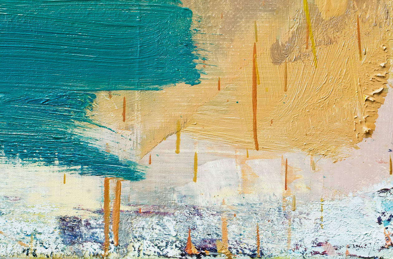 Colorful Abstract Painting Design Print 100% Australian Made