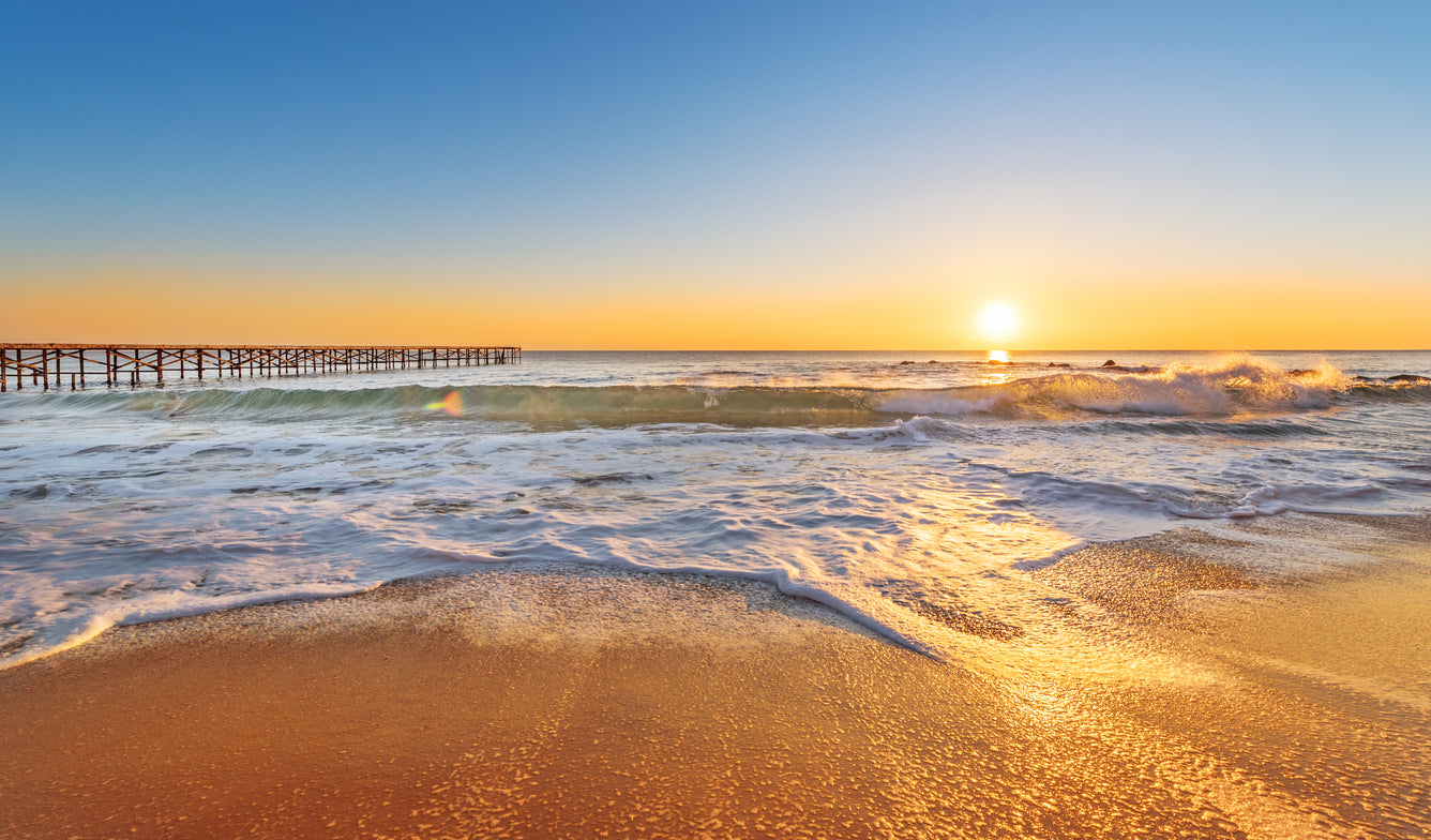 Sea Sunset Scenery Photograph Home Decor Premium Quality Poster Print Choose Your Sizes