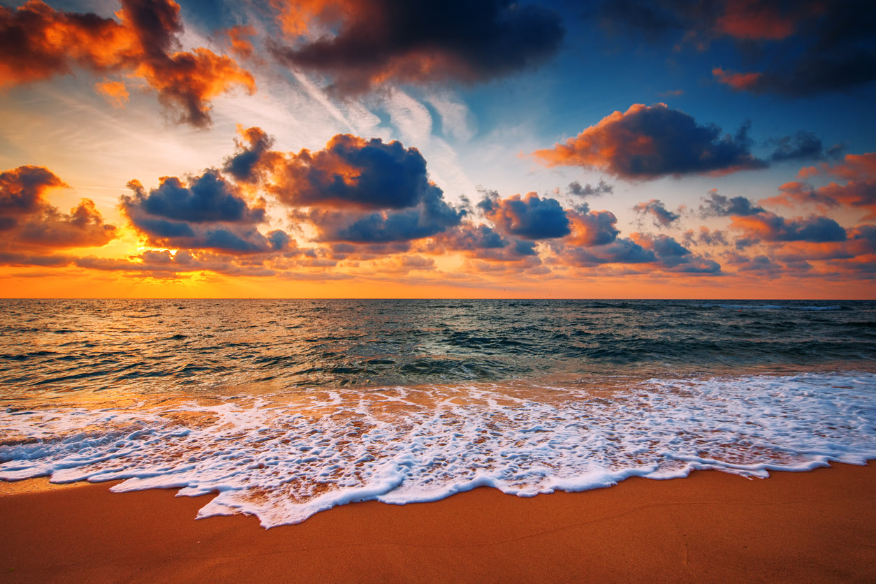 Sea Sunset Scenery Photograph Print 100% Australian Made