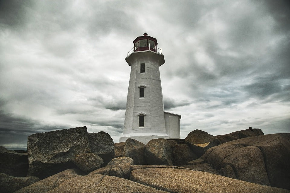 Lighthouse & Rocks Scenery Photograph Print 100% Australian Made
