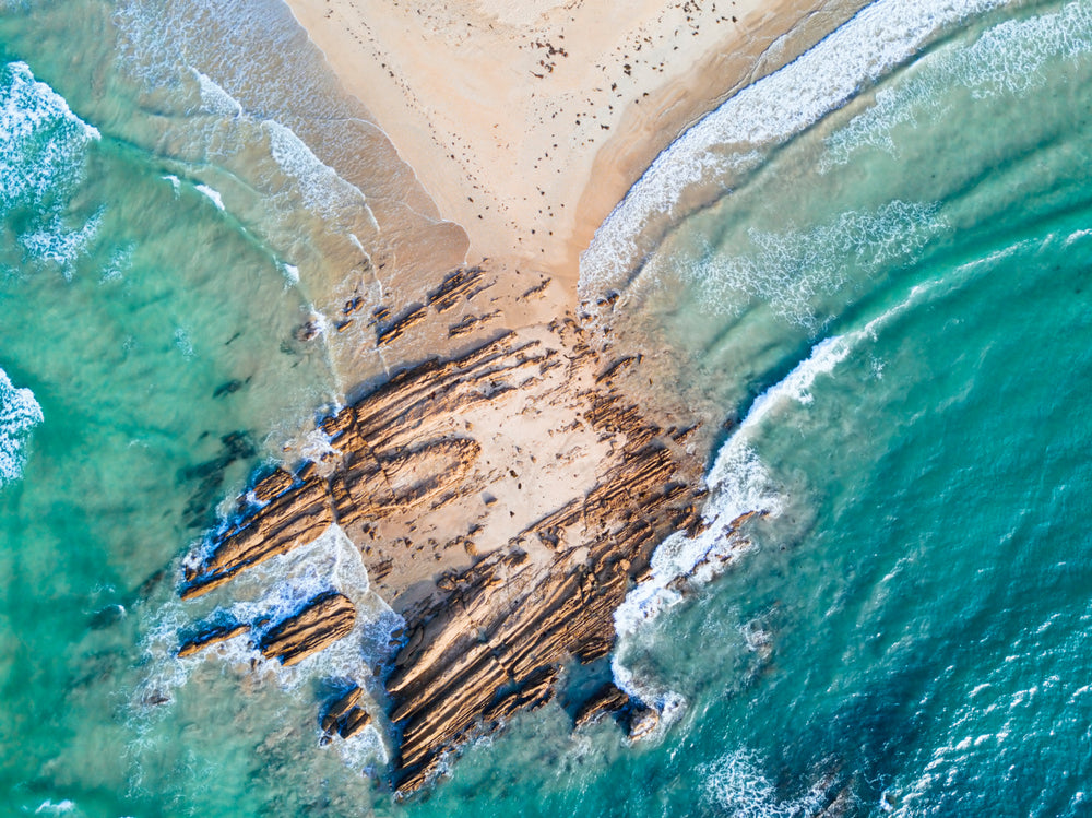 Stunning Sea Aerial View Photograph Print 100% Australian Made