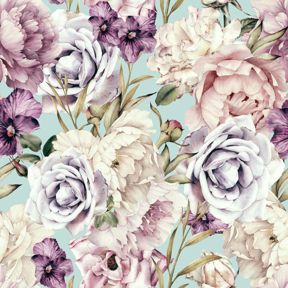 Colourful Floral Painting Print 100% Australian Made