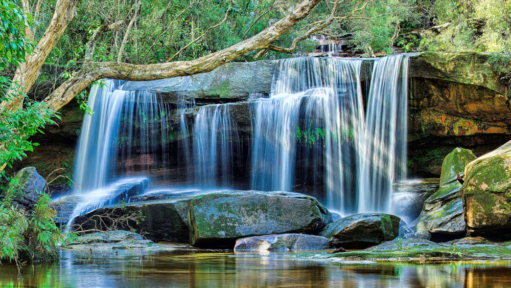 Waterfall in Forest Photograph Print 100% Australian Made