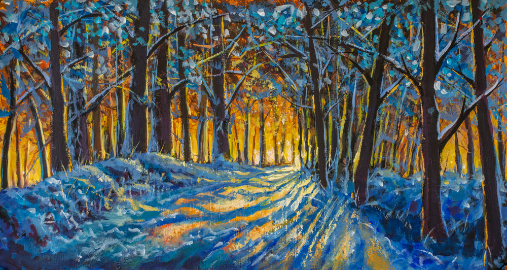 Colorful Forest Oil Painting Home Decor Premium Quality Poster Print Choose Your Sizes