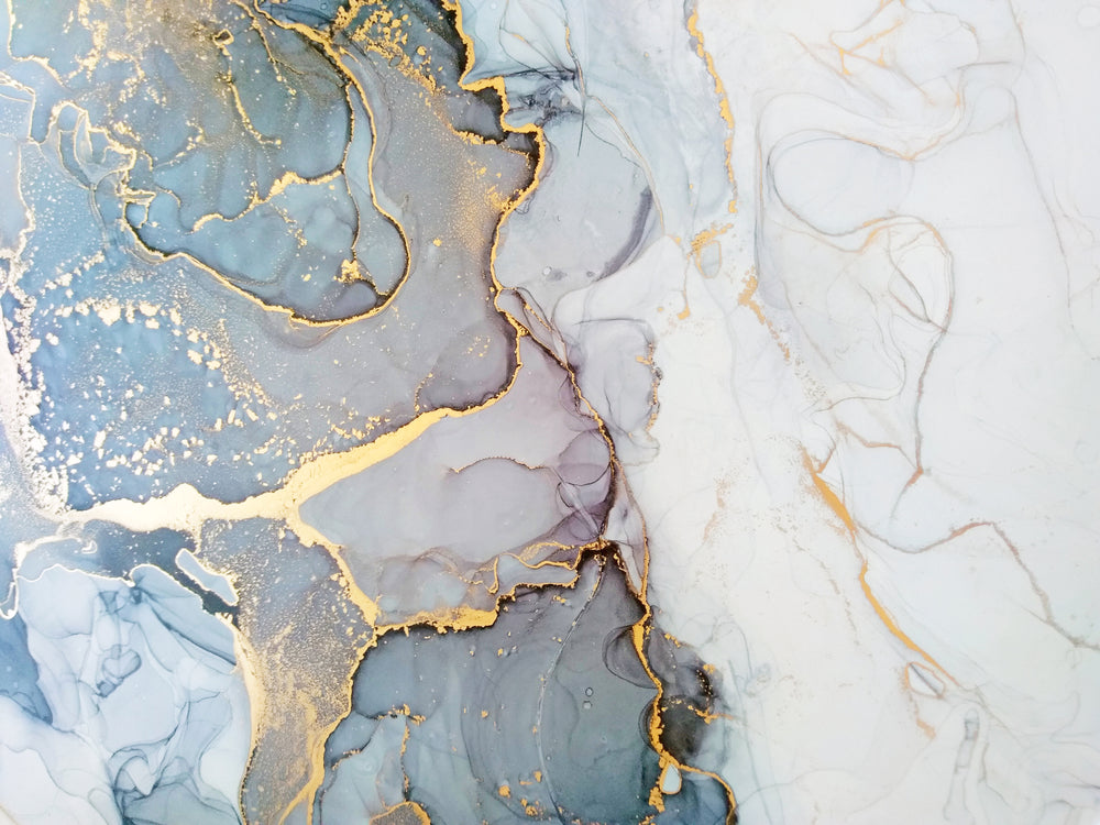 Grey White & Gold Abstract Design Home Decor Premium Quality Poster Print Choose Your Sizes