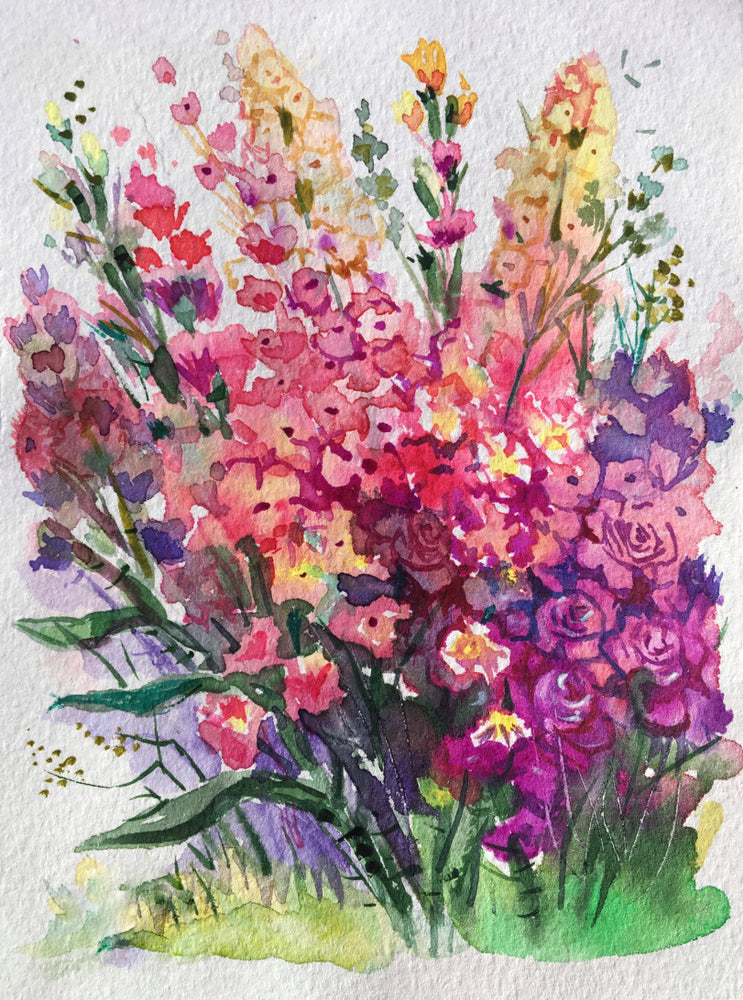 Floral Watercolour Painting Print 100% Australian Made