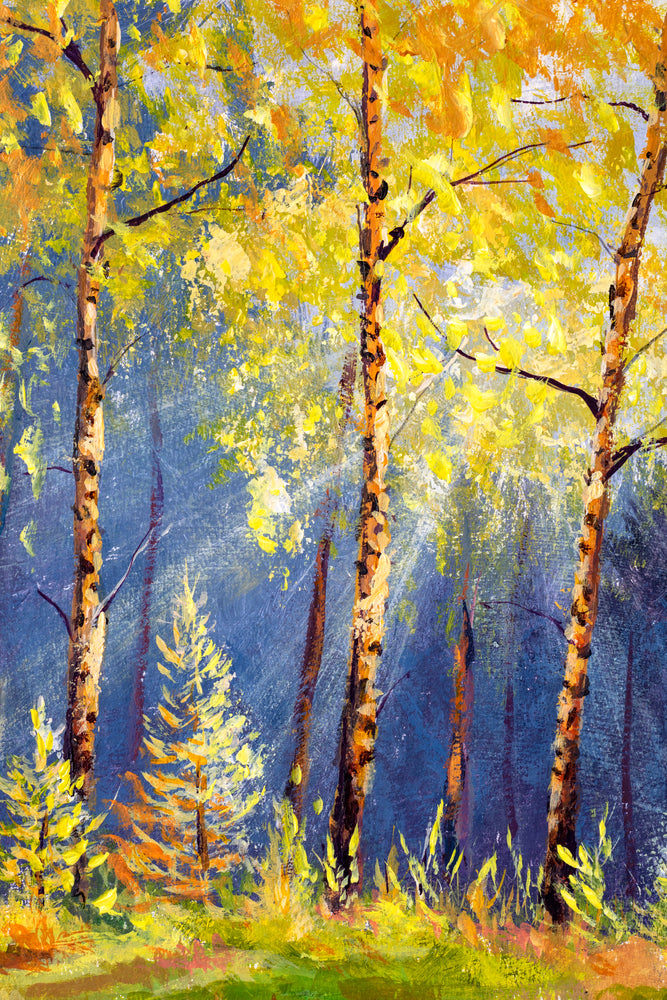 Forest Oil Painting Home Decor Premium Quality Poster Print Choose Your Sizes