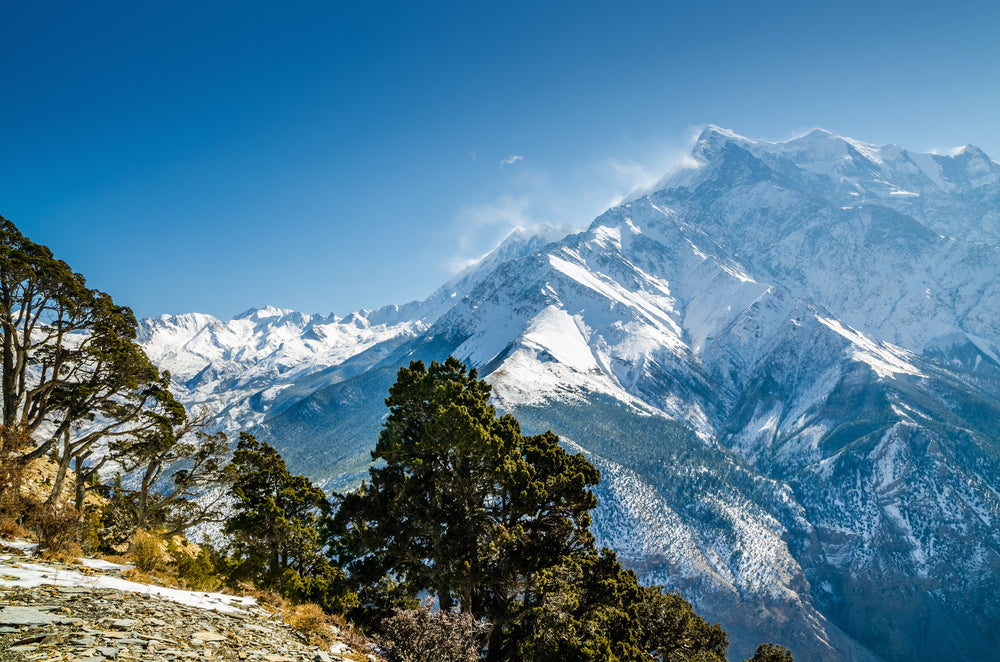 Snow Mountain Scenery Photograph Print 100% Australian Made