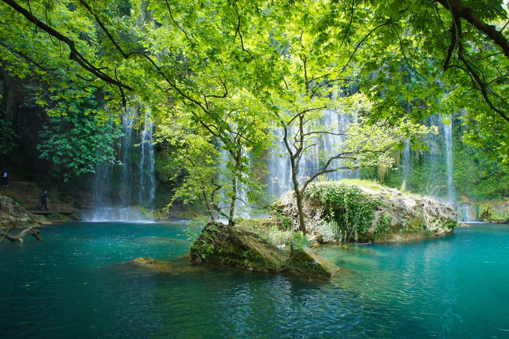 Natural Waterfall Scenery View Photograph Home Decor Premium Quality Poster Print Choose Your Sizes