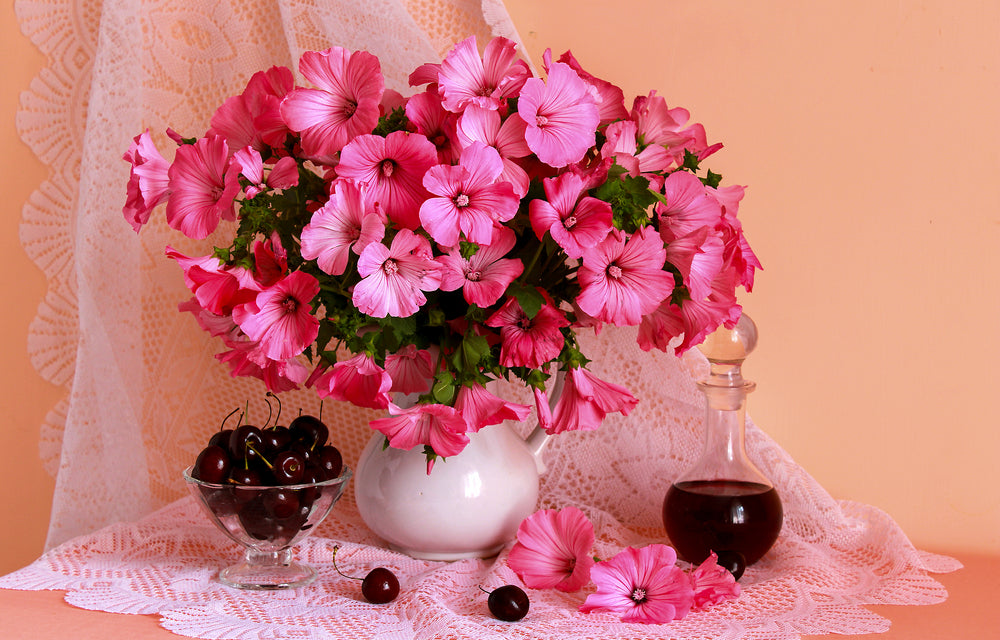 Pink Flower Vase Photograph Print 100% Australian Made