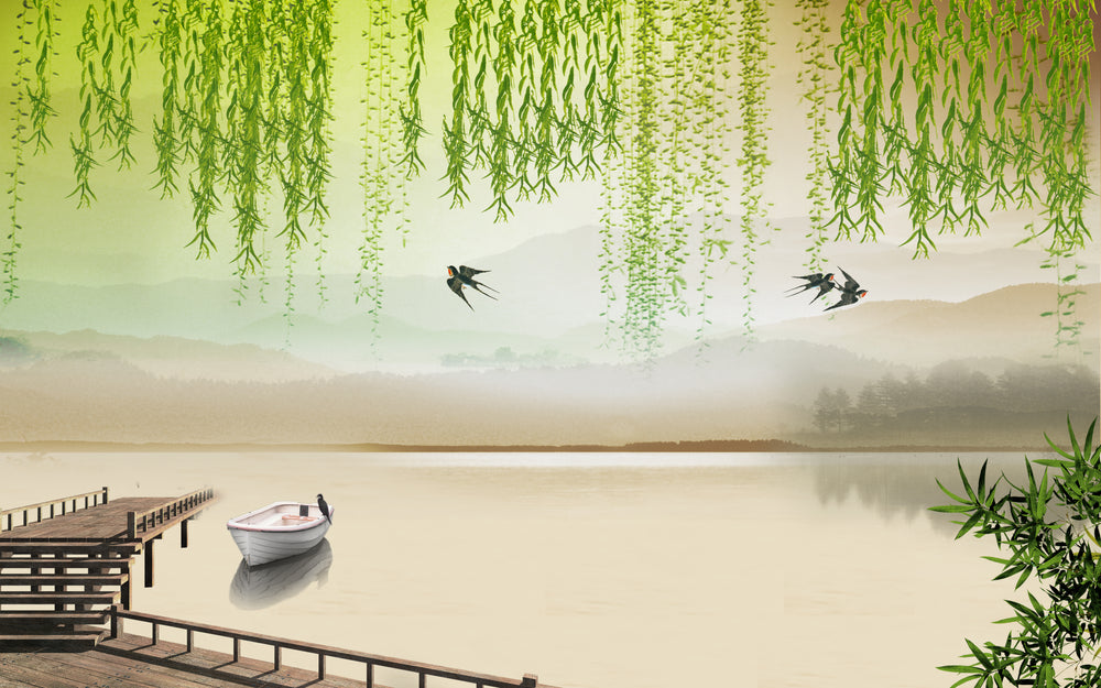 Nature Vector Art Scenery Print 100% Australian Made