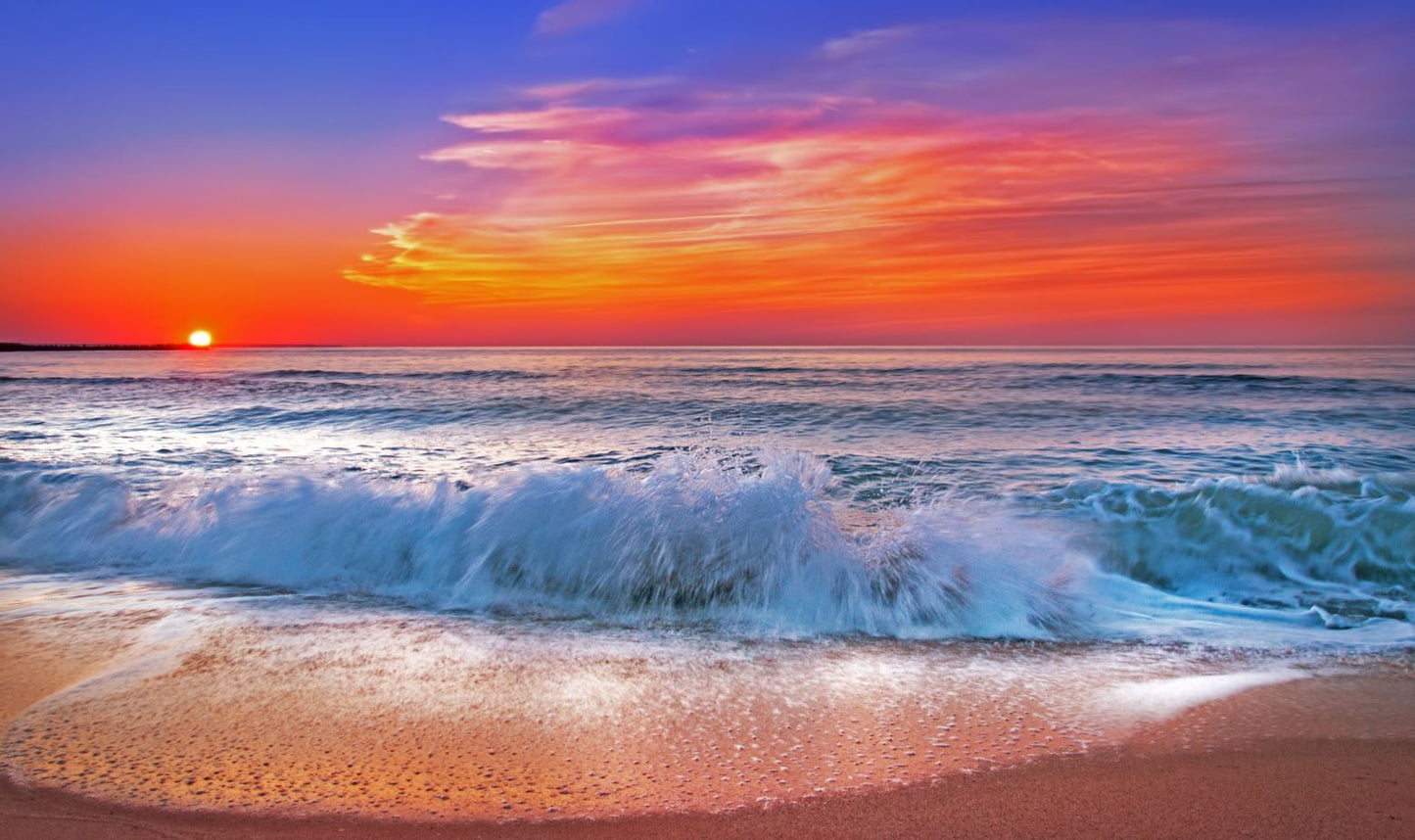 Stunning Beach Sunset Photograph Print 100% Australian Made