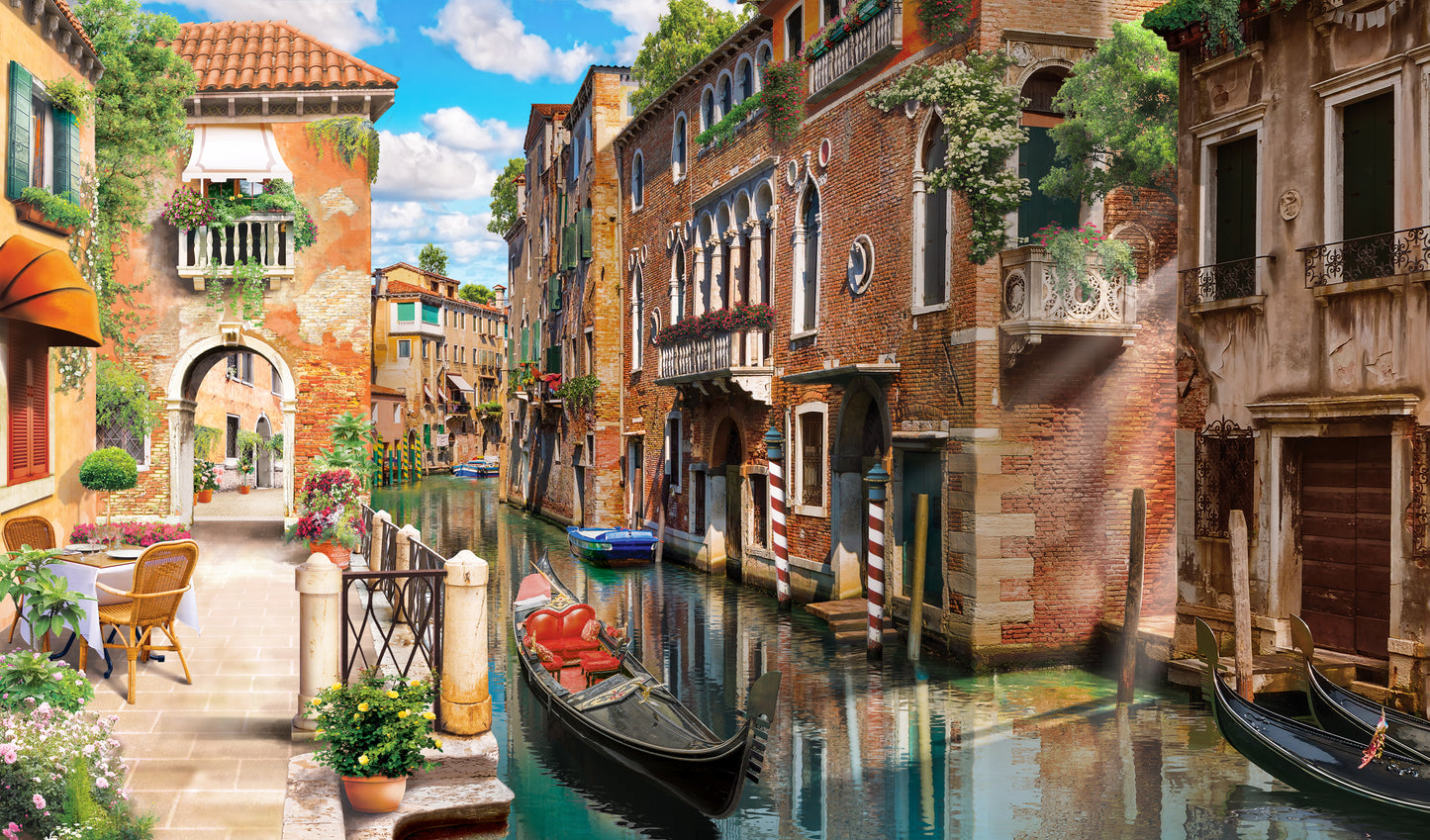 Buildings & Canal Digital Art Print 100% Australian Made