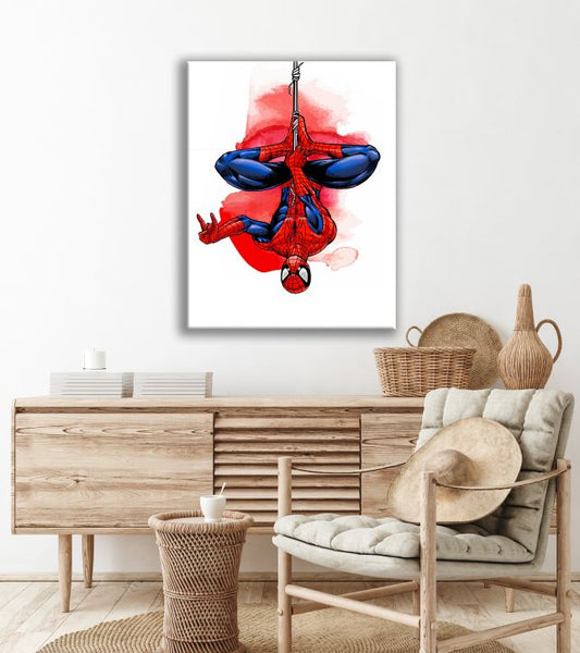 Spider-Man Superhero's Watercolour Arts Print Premium Canvas Ready to Hang High Quality choose sizes