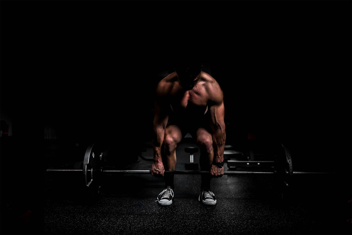 Muscular Athlete Powerlifting 5mm thick Plastic Poster Ready to Hang 90x60cm