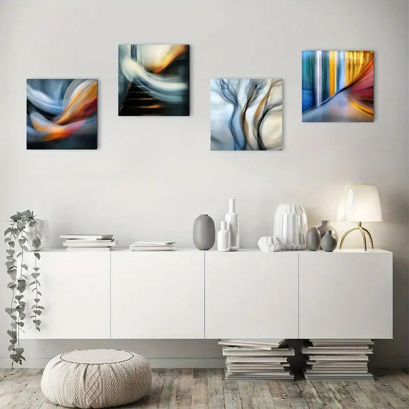 4pcs   Gentle So Furious for Classrooms s   Wall Art Canvas Framed
