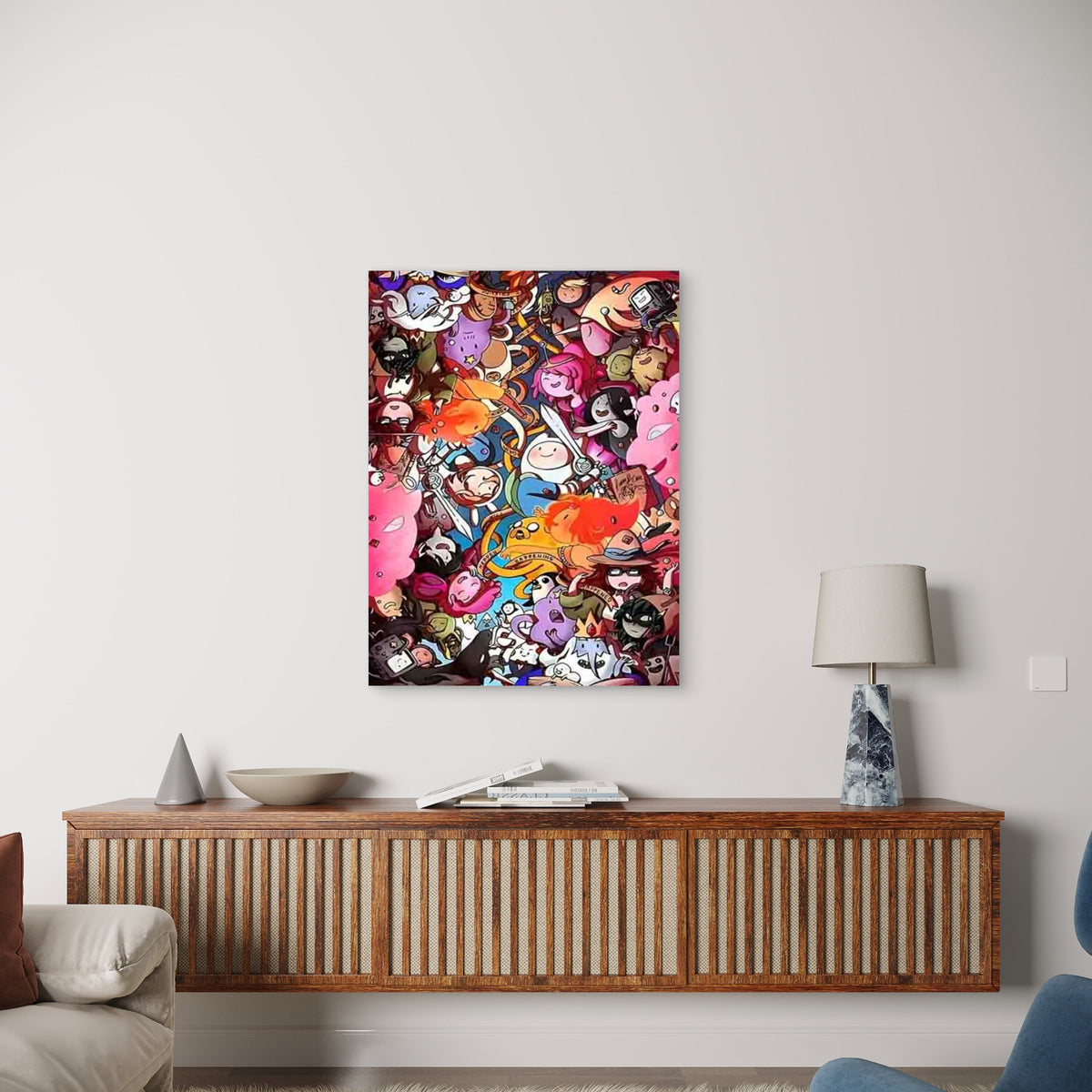Adventure Time with Finn 60x90cm Metal Print Ready to Hang