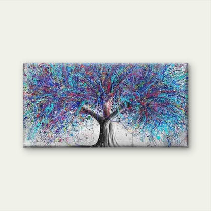 Abstract of a Colorful Tree Wall Art Canvas Office Home Room Framed 120x60cm