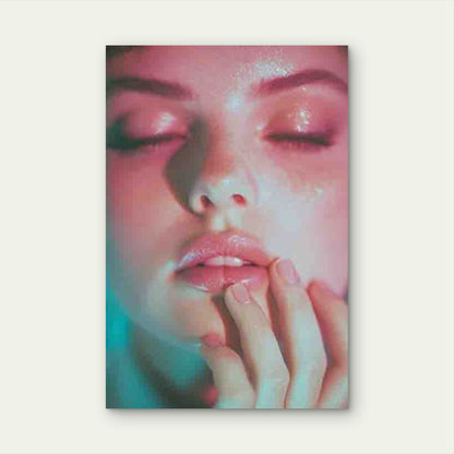 Portrait Of A Surreal Woman Metal Print Ready to Hang
