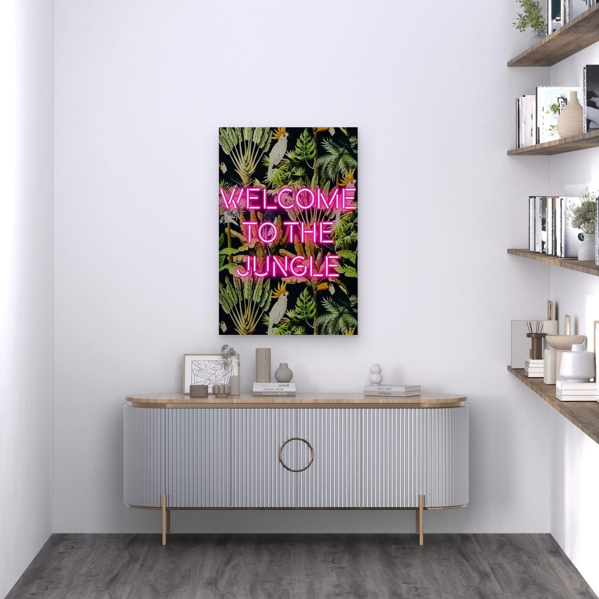 Welcome To The Jungle 60x90cm Metal Print Ready to Hang