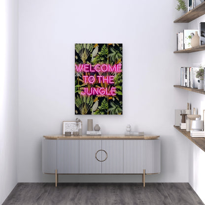 Welcome To The Jungle 60x90cm Metal Print Ready to Hang