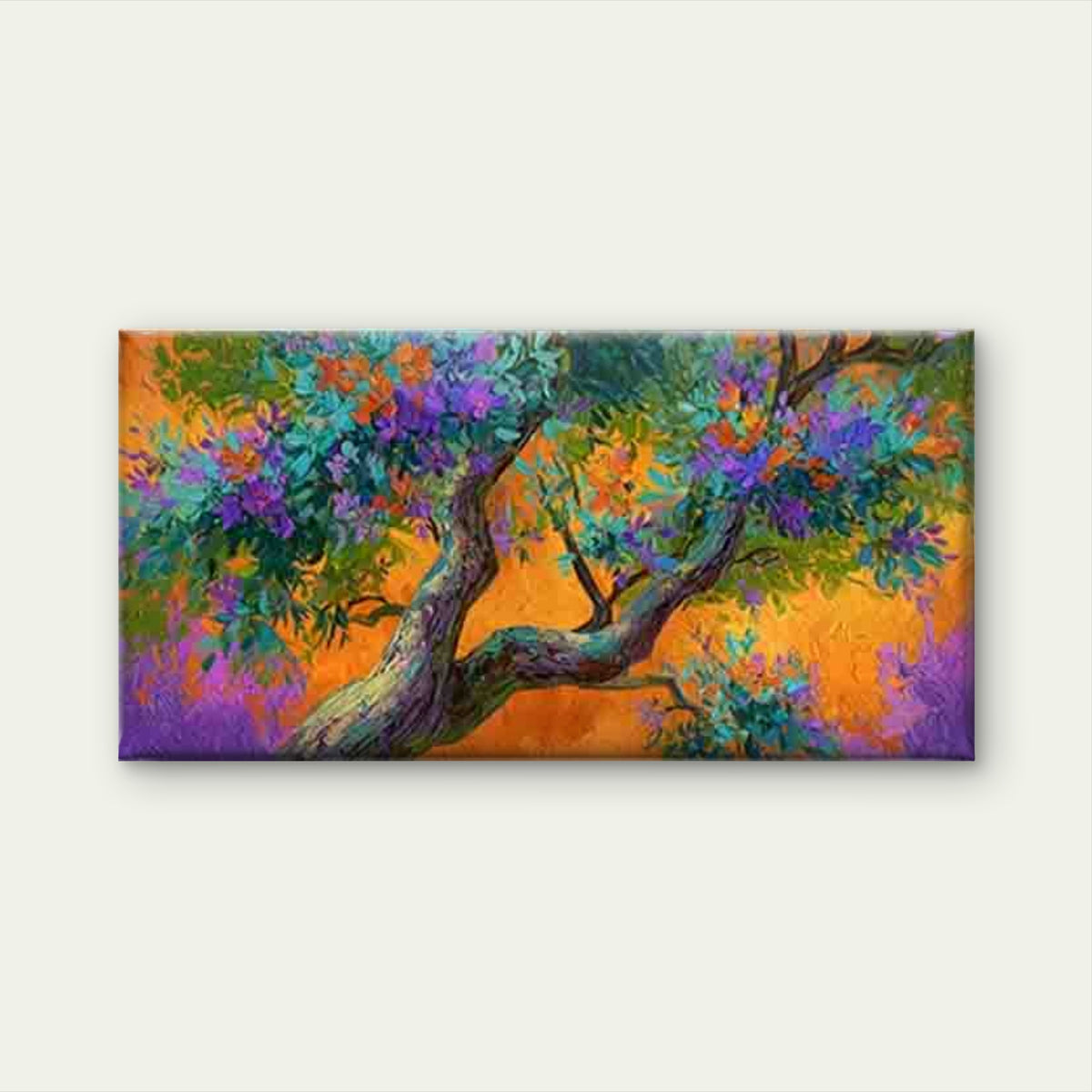 Vibrant, & Floral Botanical Wall Art Canvas Office Home Room Framed 120x60cm